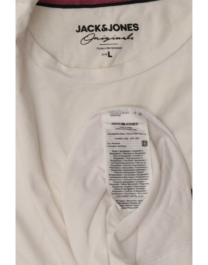 Jack & Jones T-Shirt Homme Grand Blanc Coton