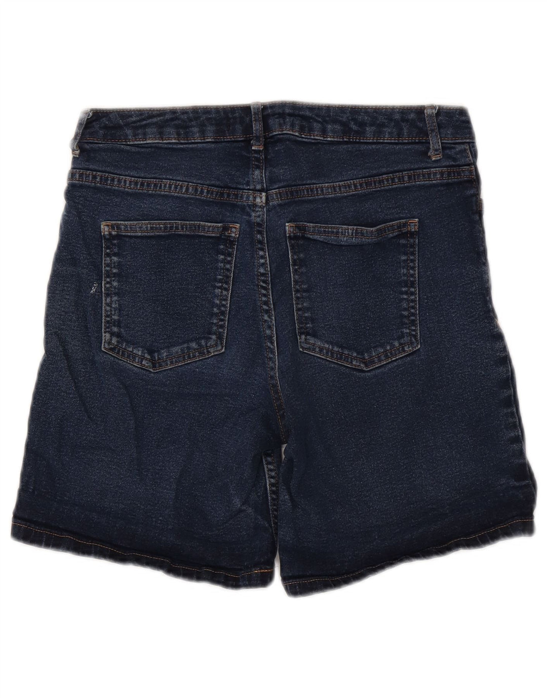 Marks & Spencer Womens Denim Shorts UK 8 Small W28 Blue Cotton