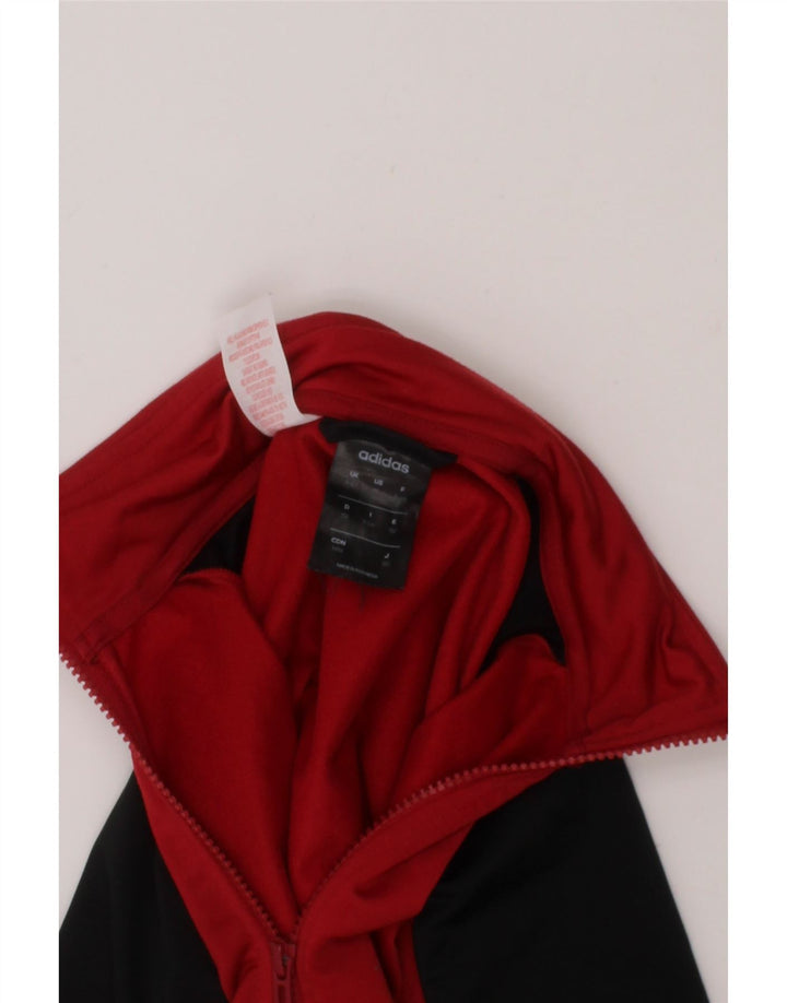 ADIDAS Boys Tracksuit Top Jacket 11-12 Years Red Colourblock Polyester Vintage Adidas and Second-Hand Adidas from Messina Hembry 