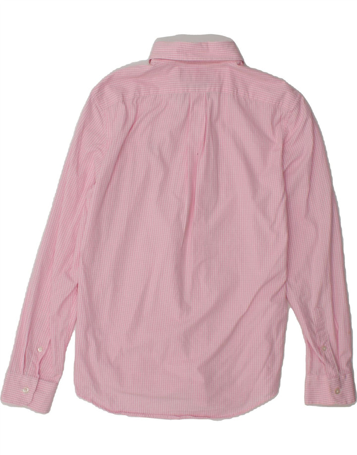 VINEYARD VINES Mens Slim Fit Shirt Small Pink Gingham Cotton Vintage Vineyard Vines and Second-Hand Vineyard Vines from Messina Hembry 