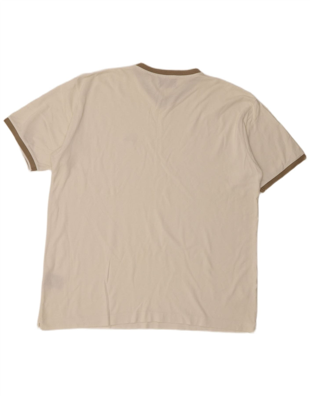 Kappa Mens T-Shirt Top 2XL White Cotton
