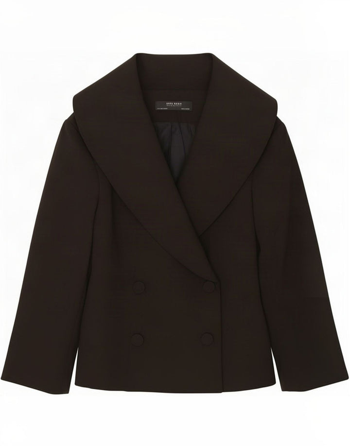 Zara Womens Blazer Jacket UK 12 Medium Black Polyester