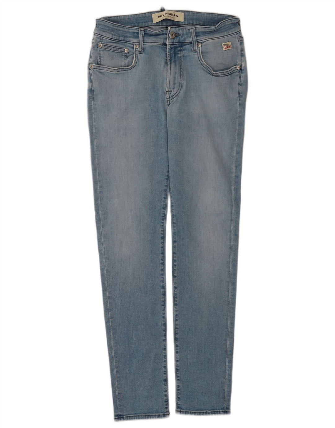Roy Rogers Womens Slim Jeans W33 L30 Blue Cotton