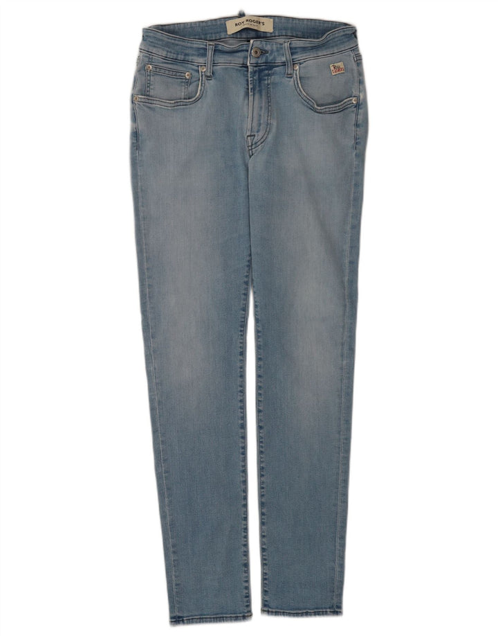 Roy Rogers Womens Slim Jeans W33 L30 Blue Cotton