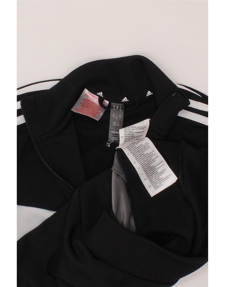 ADIDAS Træningsdragt til drenge Topjakke 7-8 år Sort Colourblock Polyester