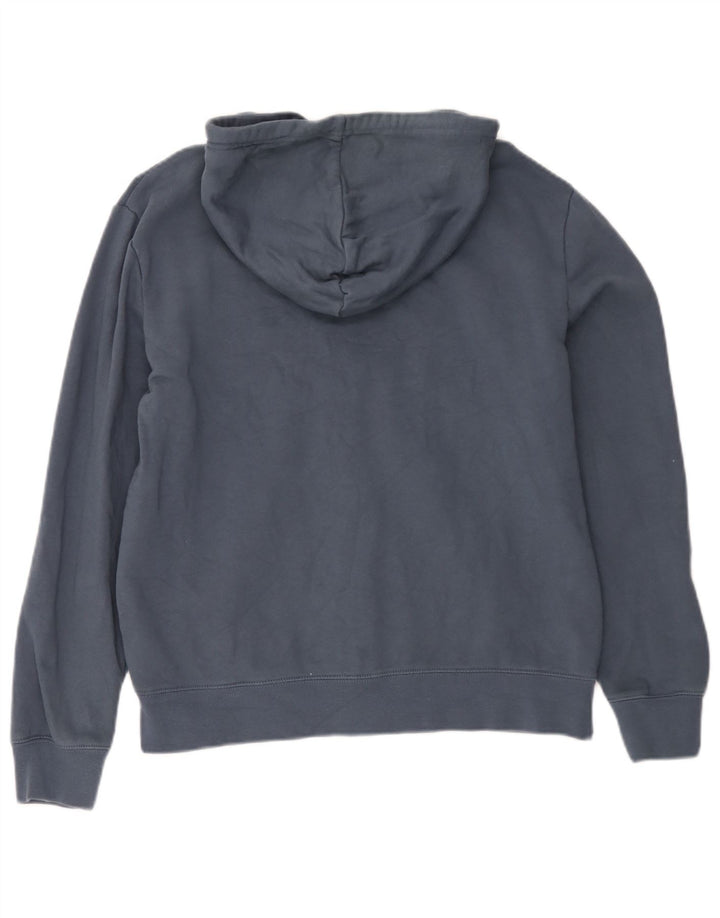 Marks & Spencer Mens Zip Hoodie Sweater Medium Navy Blue Cotton