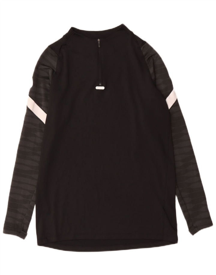 Męski dres Nike Dri Fit z zamkiem błyskawicznym na szyi i średnim czarnym kolorem