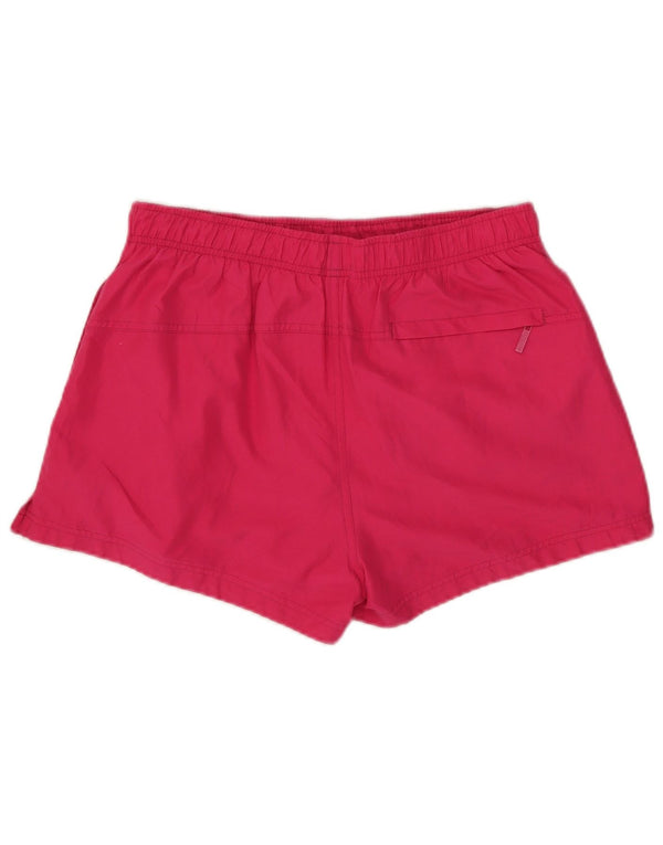 Shorts de natação feminino Calvin Klein gráfico UK 14 grande bloco colorido rosa