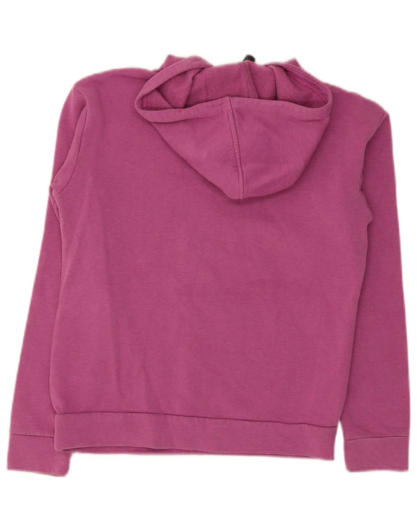 Felpa con cappuccio Adidas da ragazza vestibilità regolare 11-12 anni in cotone color block rosa