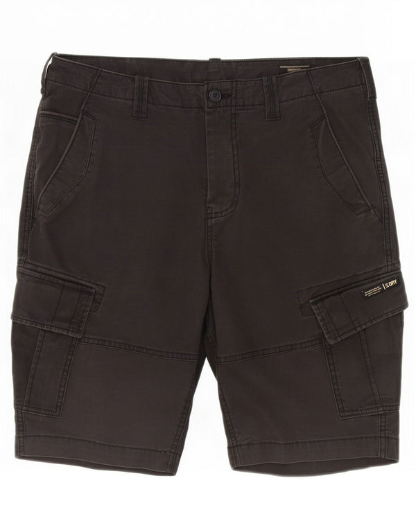 Superdry Mens Cargo Shorts W34 nagy szürke pamut