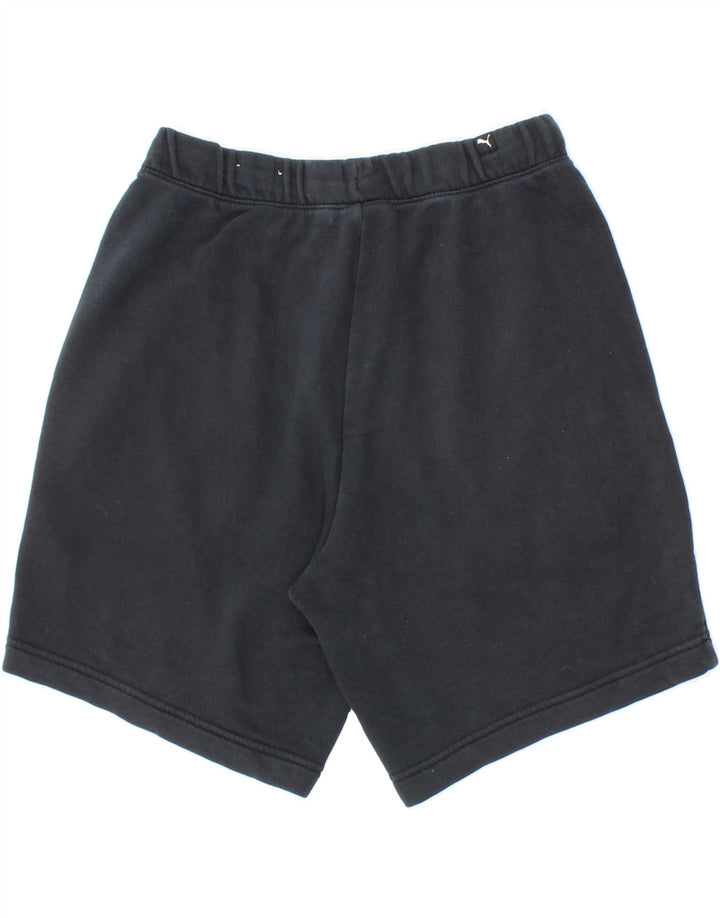 PUMA Mens Graphic Sport Shorts Small  Navy Blue Cotton Vintage Puma and Second-Hand Puma from Messina Hembry 