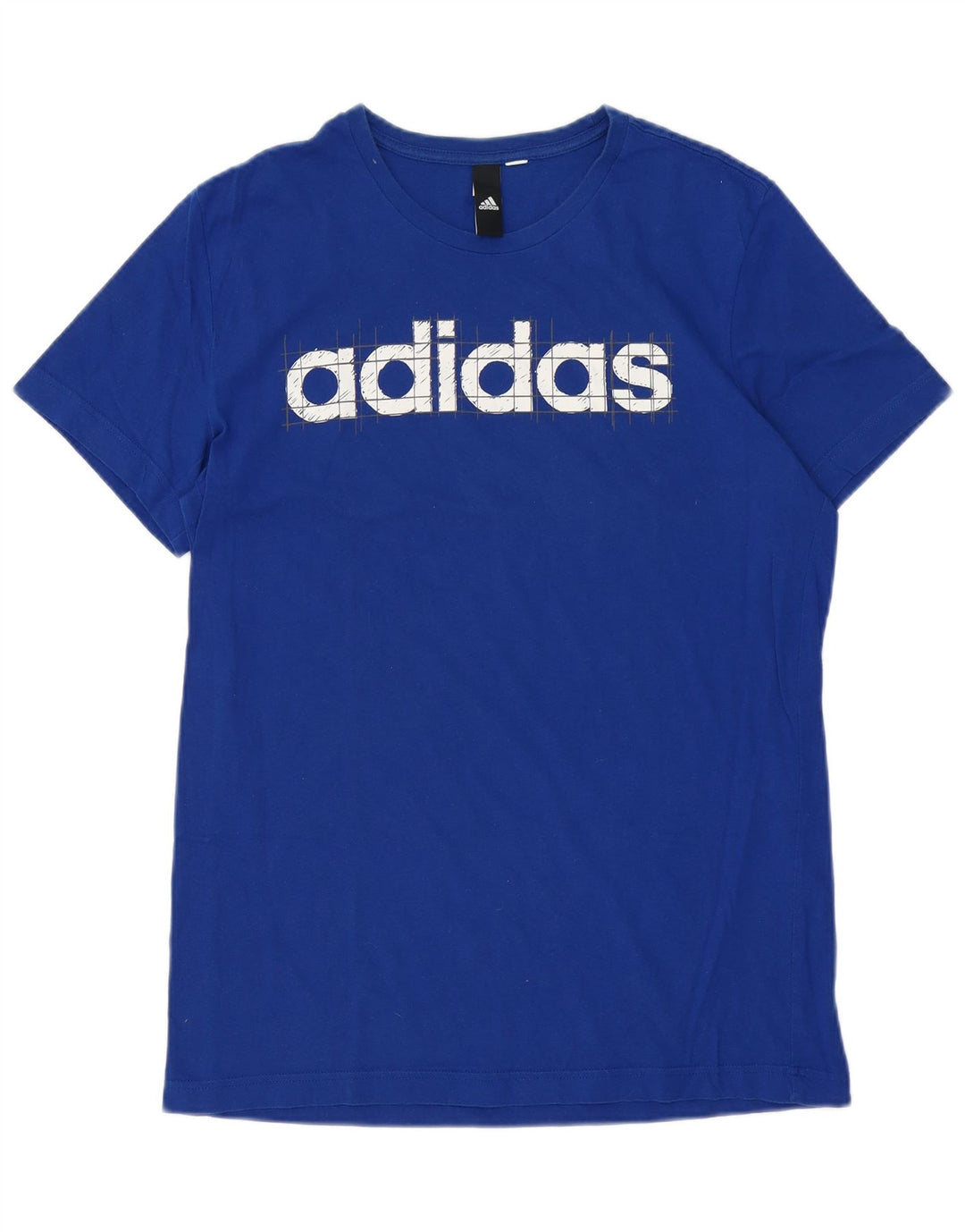 Adidas Mens Graphic T-Shirt Top Medium Blue