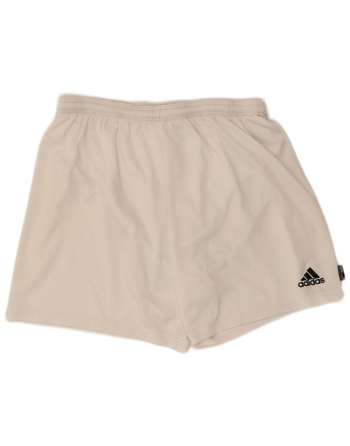 Pantaloni scurți Adidas Climalite Sport 2XL, alb, poliester
