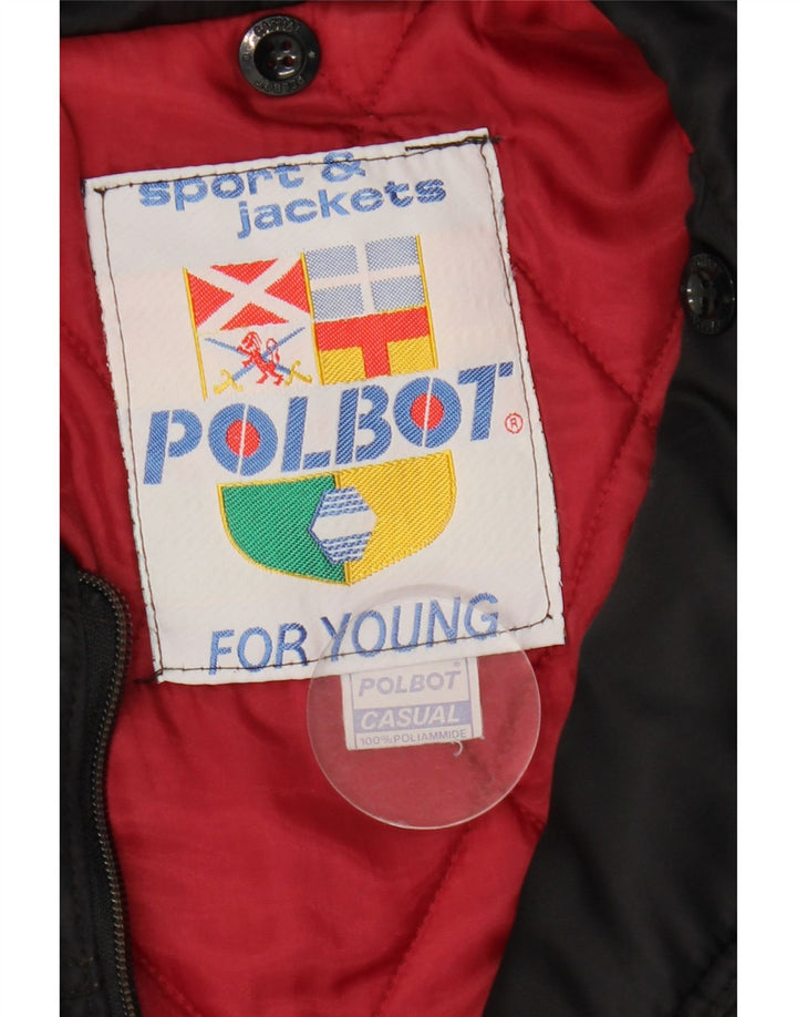 Polbot Mens Bomber Jacket UK 42 XL Black Polyamide