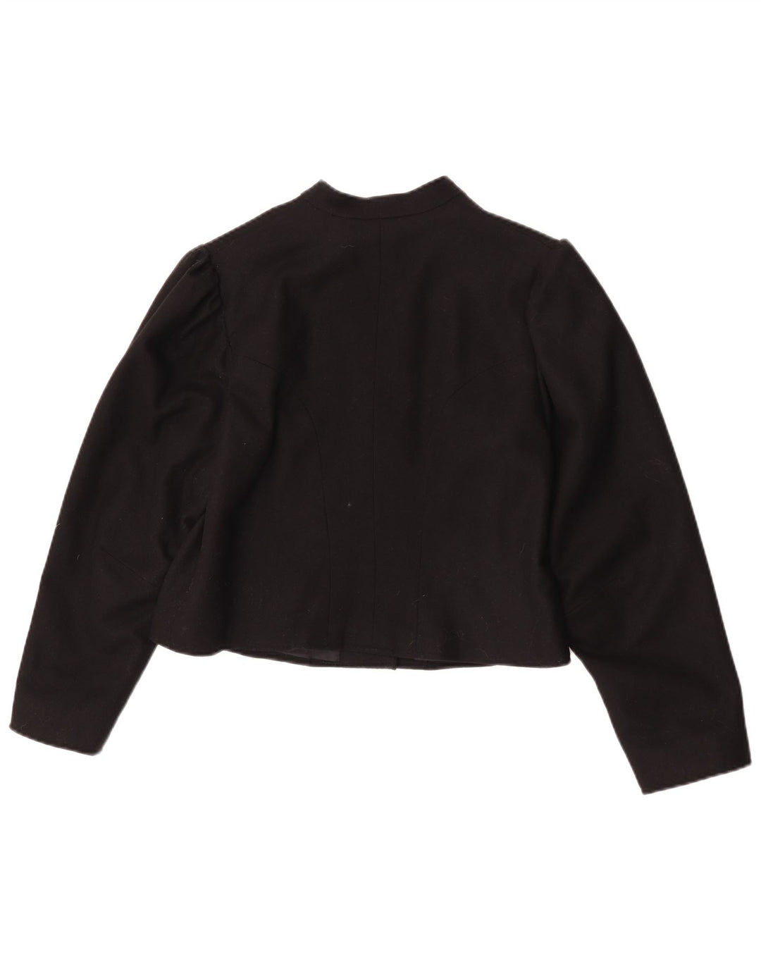 Vintage Damen Bolero Jacke UK 14 Medium Schwarz