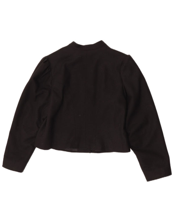 Giacca Bolero vintage da donna UK 14 media nera