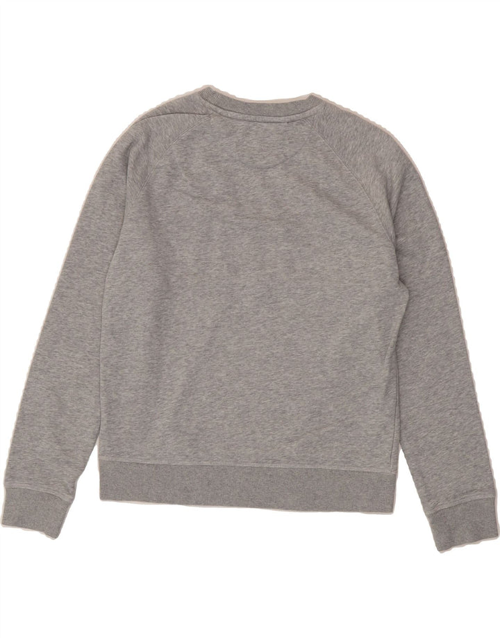 GANT Womens Graphic Sweatshirt Jumper UK 10 Small Grey Colourblock Vintage Gant and Second-Hand Gant from Messina Hembry 