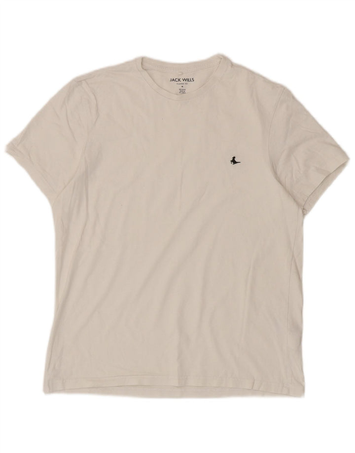Jack Wills Herre Classic Fit T-shirt Top Medium White Bomuld