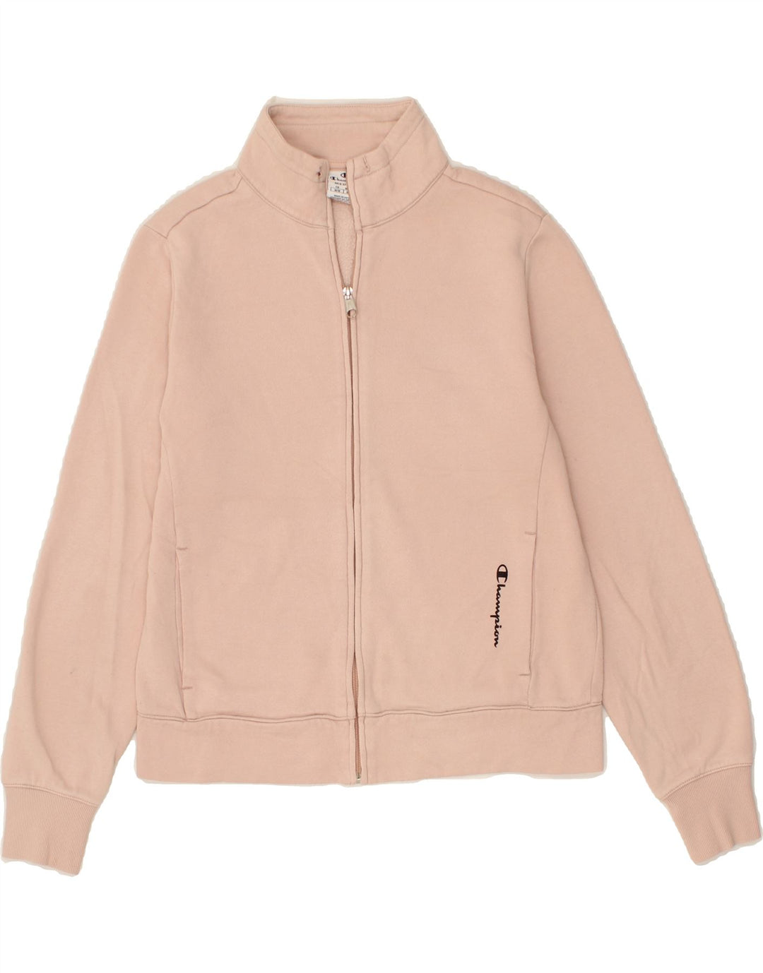 CHAMPION Womens Tracksuit Top Jacket UK 14 Medium Pink Cotton Vintage Champion and Second-Hand Champion from Messina Hembry 