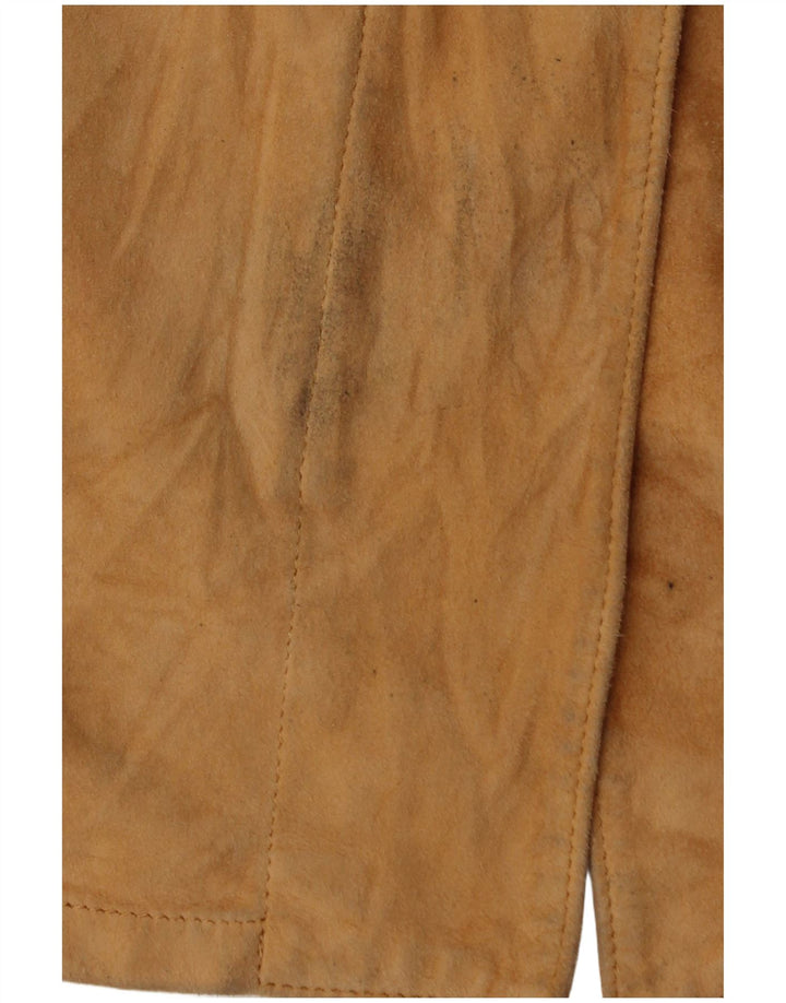 GIMO'S Damen Wildlederjacke UK 12 Medium Beige