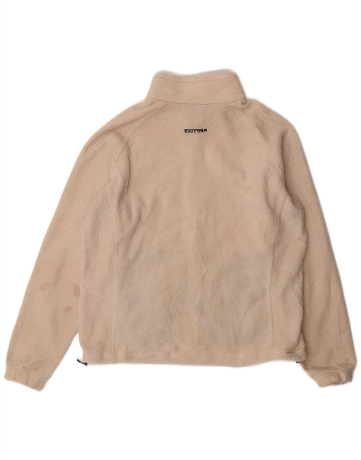 COLUMBIA Womens Fleece Jacket UK 18 XL Beige Polyester