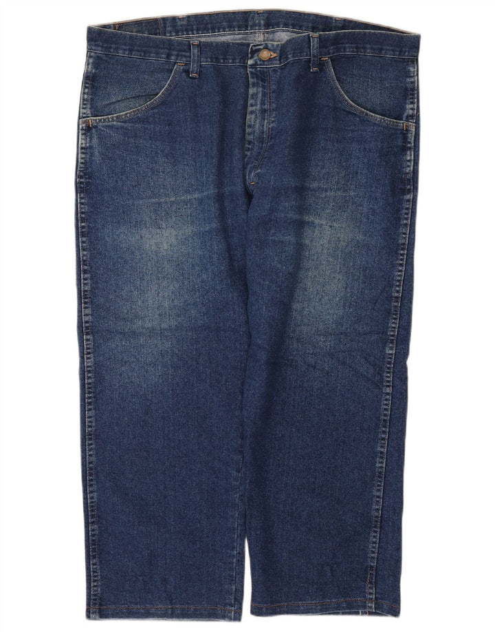 Wrangler herre cropped jeans W40 L24 blå bomuld
