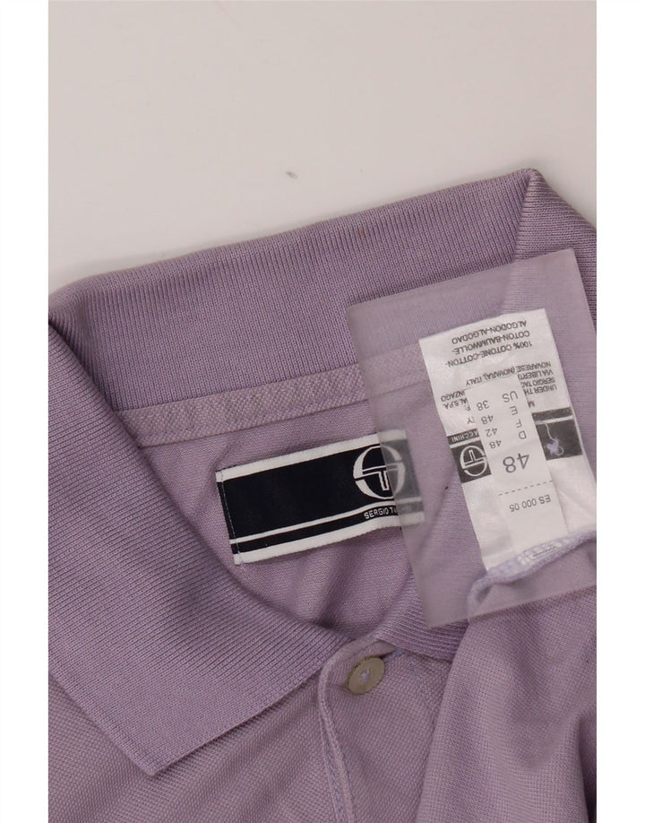 Sergio Tacchini Herre poloshirt IT 48 Medium Lilla Bomuld