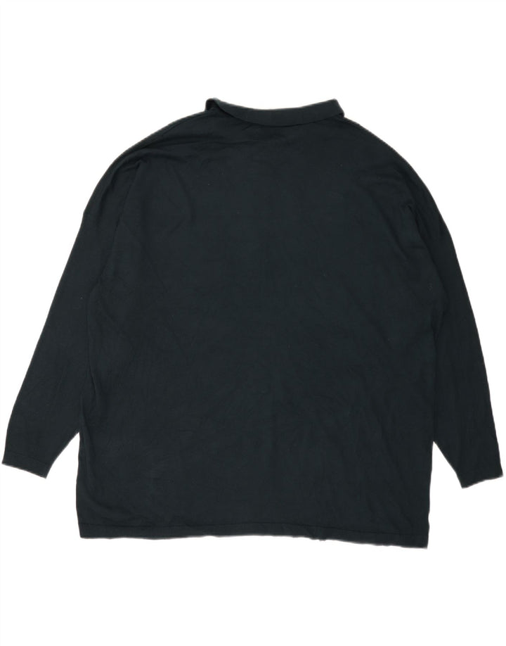 Zara Womens Oversized Polo Neck Jumper Sweater UK 14 Medium Green Modal