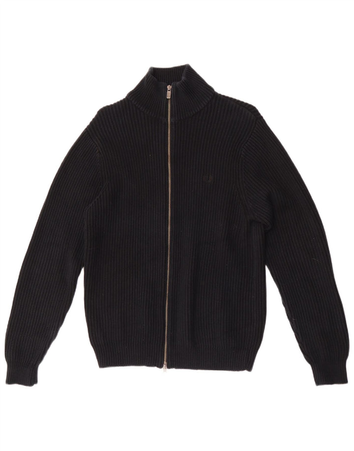 Fred Perry Herre cardigan sweater Medium Sort Bomuld