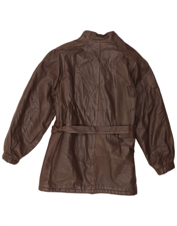 Chaqueta de cuero vintage para mujer EU 38 Marrón medio