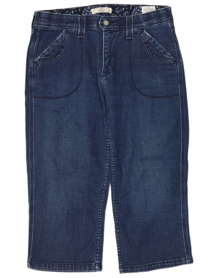 LEVI'S Jeans Capri da donna US 12 Large W32 L20 Cotone blu navy