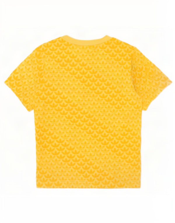 Camiseta Adidas Meninos Graphic Top 4-5 Anos Algodão Amarelo