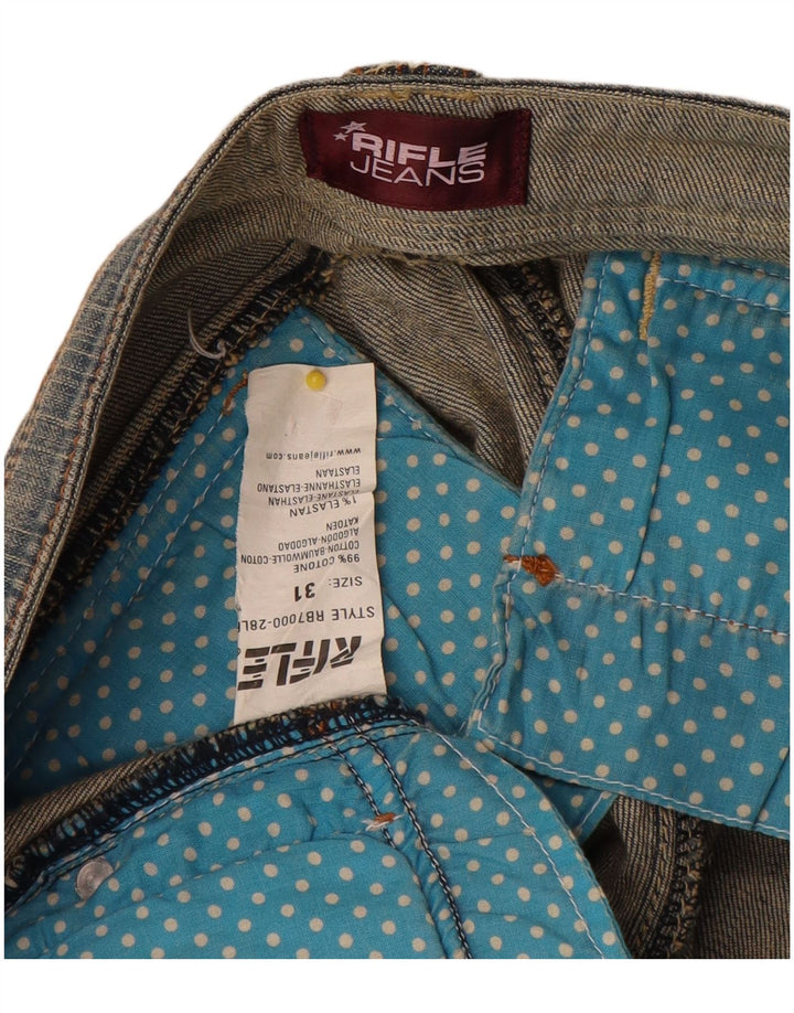 Rifle Womens Straight Jeans W31 L34 Blue Cotton