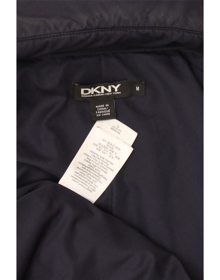 DKNY Womens Padded Coat UK 14 Medium Navy Blue Polyester Vintage Dkny and Second-Hand Dkny from Messina Hembry 