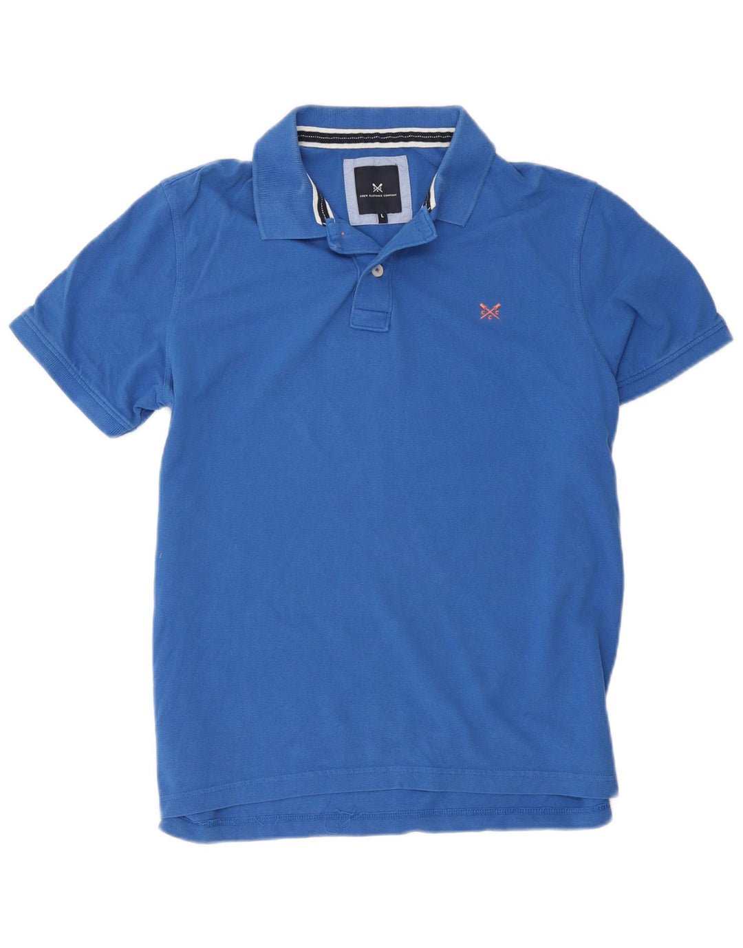 Crew Clothing Mens Polo Shirt Large Blue Cotton