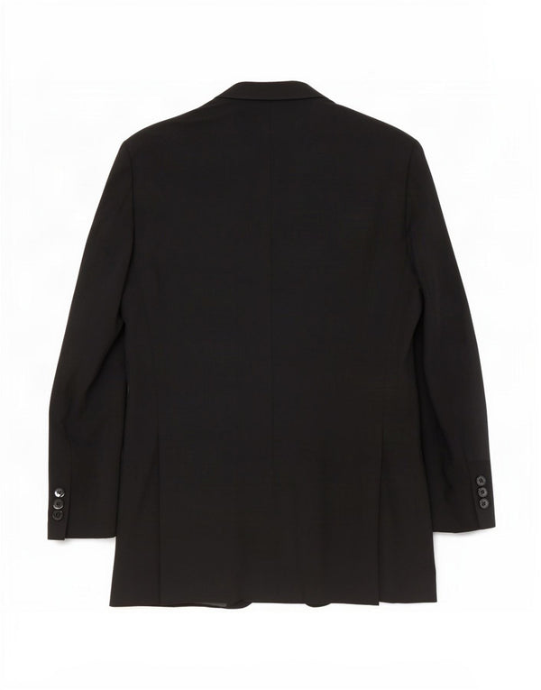 Marks & Spencer Mens 2 Button Blazer Jacket UK 40 Medium Black Polyester