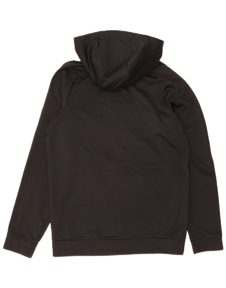Felpa con cappuccio e zip Nike Dri Fit da uomo, piccola, in poliestere nero