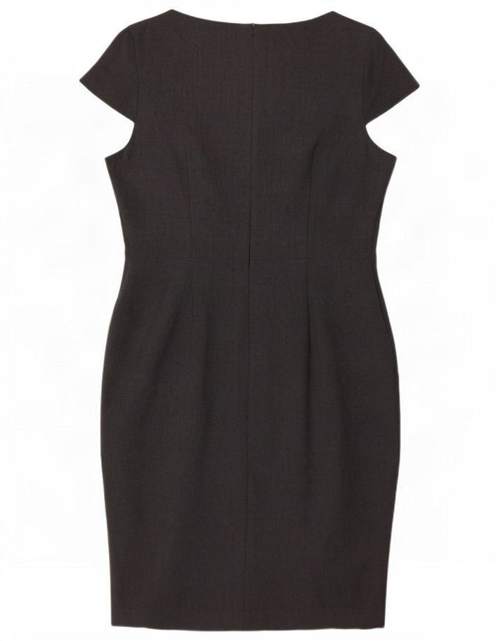 Vestido bainha feminino Marks & Spencer Reino Unido 14 grande poliéster cinza