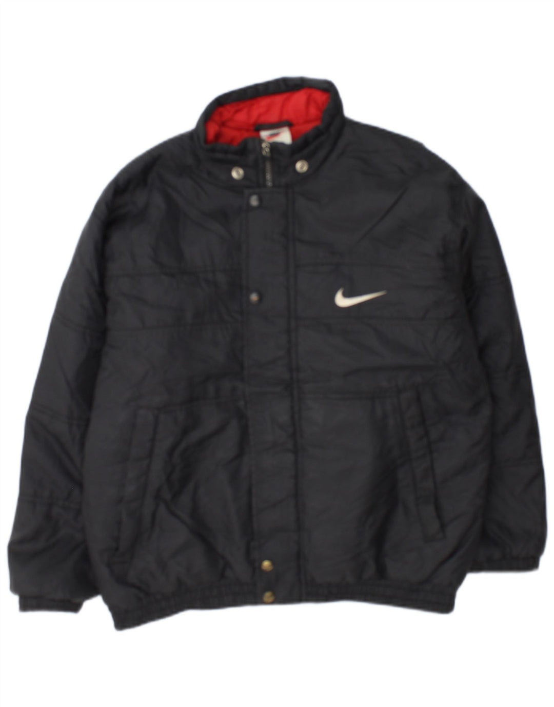 Nike Boys Graphic Padded Jacket 12-13 Years Large Black Nylon