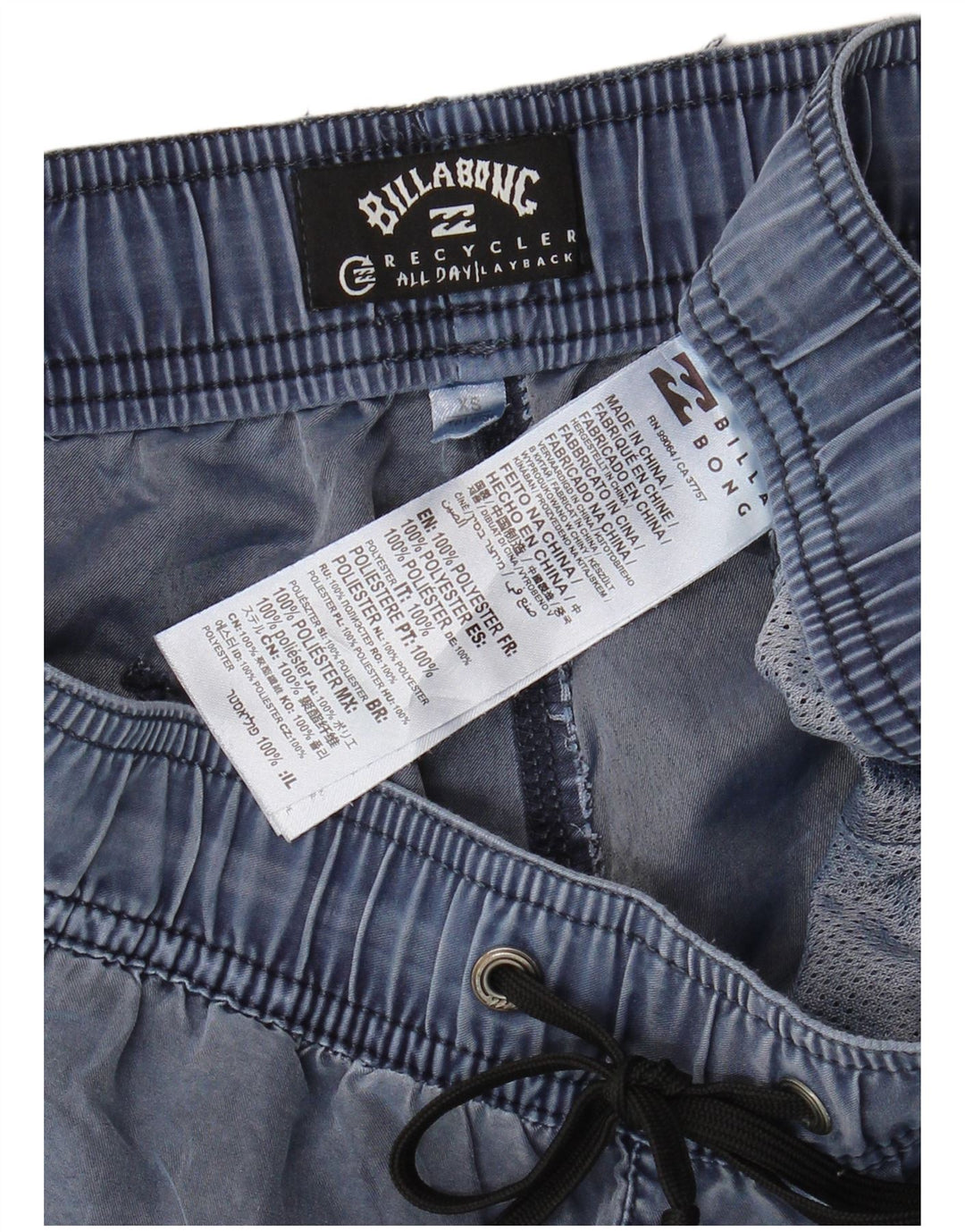 Pantaloncini chino da uomo Billabong XS blu poliestere