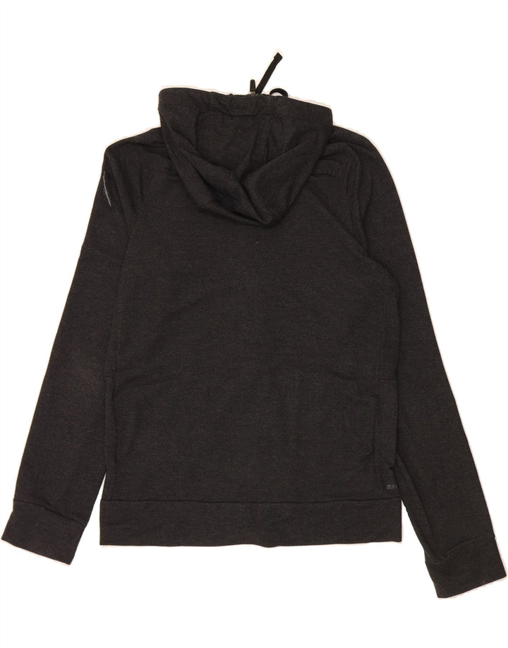 NIKE Mens Dri Fit Zip Hoodie Sweater Small Grey Viscose Vintage Nike and Second-Hand Nike from Messina Hembry 