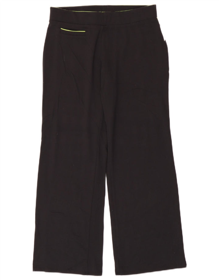 Marks & Spencer Womens Casual Trousers UK 12 Medium W30 L28 Black