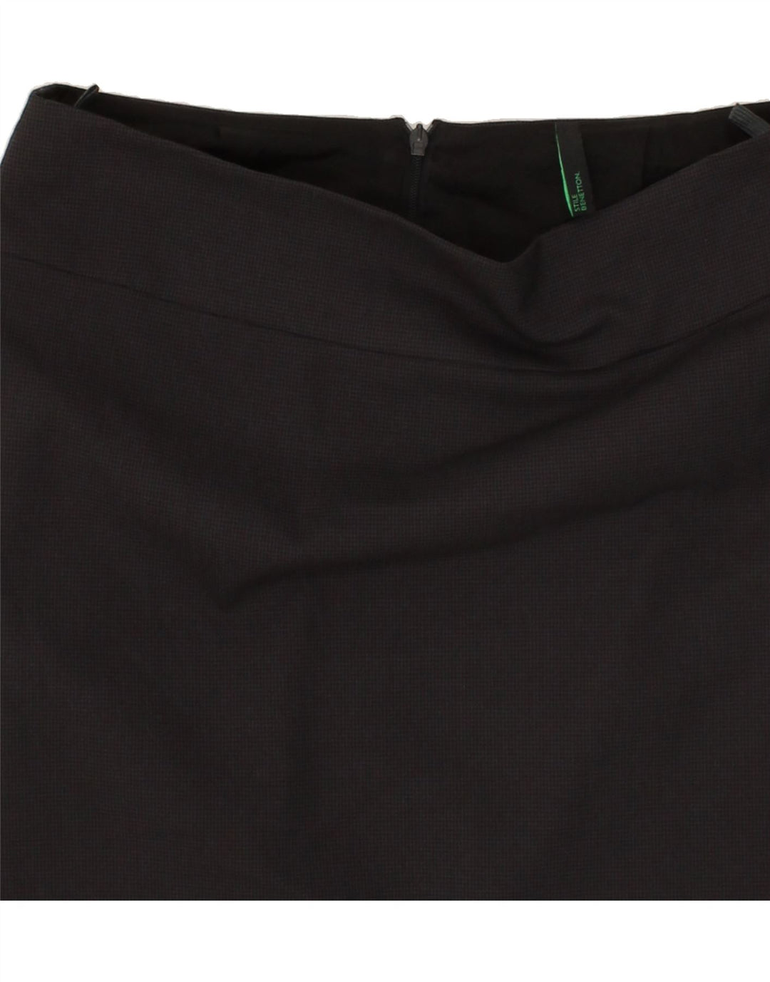 BENETTON Womens Straight Skirt IT 38 XS W28  Grey Polyester Vintage Benetton and Second-Hand Benetton from Messina Hembry 
