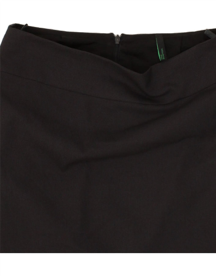 BENETTON Womens Straight Skirt IT 38 XS W28  Grey Polyester Vintage Benetton and Second-Hand Benetton from Messina Hembry 
