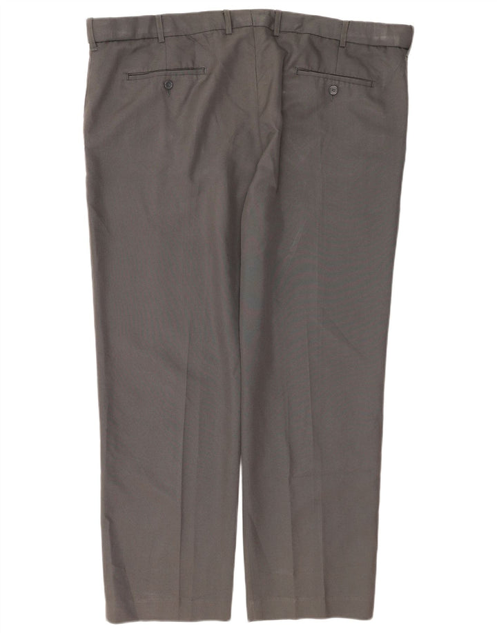 Farah Herren-Anzughose, schmal zulaufend, W42, L30, Grau, Polyester