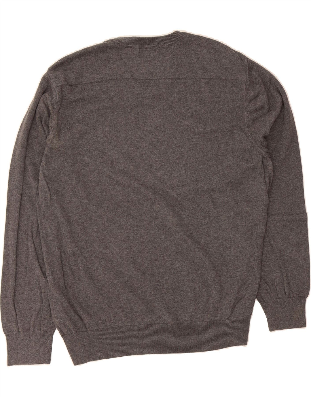 IZOD Mens V-Neck Jumper Sweater XL Grey Cotton Vintage Izod and Second-Hand Izod from Messina Hembry 