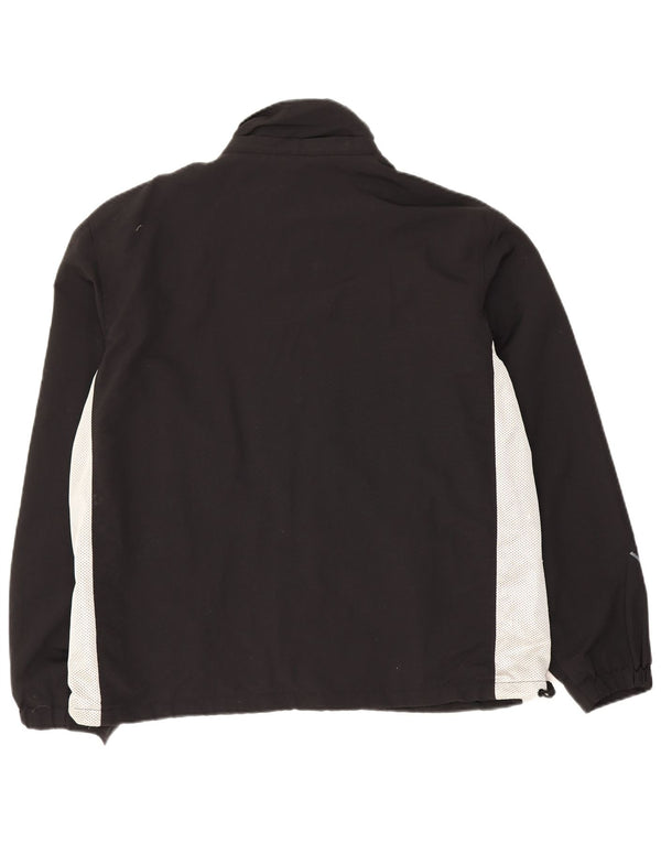 Murphy & Nye Mens Graphic Chándal Top Chaqueta Grande Negro Colorblock