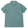 LACOSTE Mens Polo Shirt Size 5 Large Blue Cotton