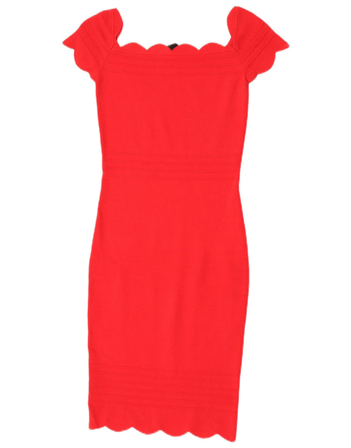 Abito aderente da donna Lipsy UK 10 Small Rosso Poliammide