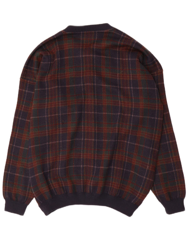 Canda Herren-Strickjacke, 2XL, mehrfarbig, kariert, Acryl